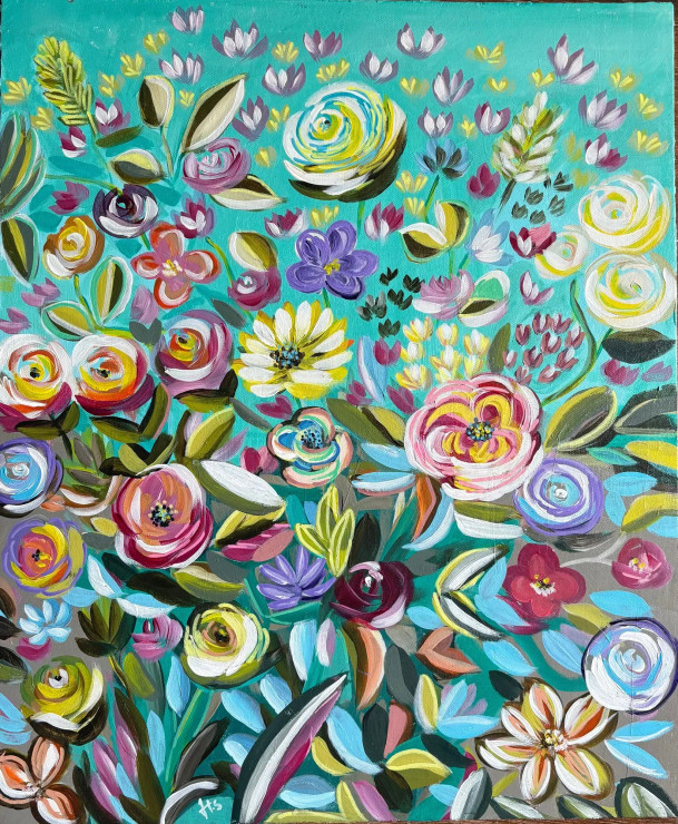 Infinite Spring (ART-17730-116124) - Handpainted Art Painting - 20in X 24in