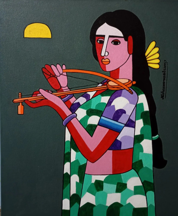 Shirisha Palle Pata (ART-938-116173) - Handpainted Art Painting - 20in X 24in