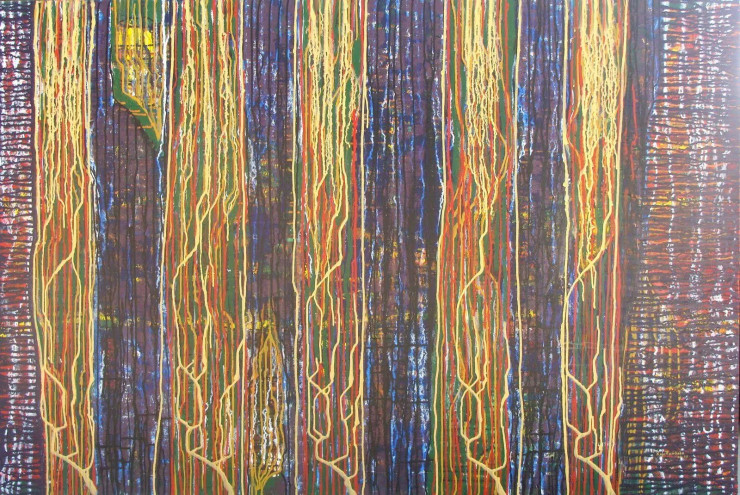 Twilight Harmony (ART-17763-116326) - Handpainted Art Painting - 72in X 48in