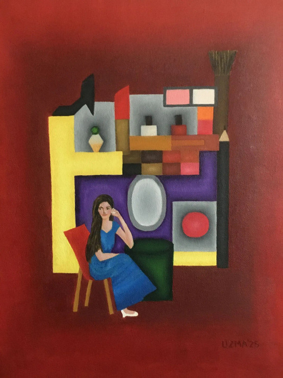 Vanity (ART-767-116311) - Handpainted Art Painting - 12in X 16in