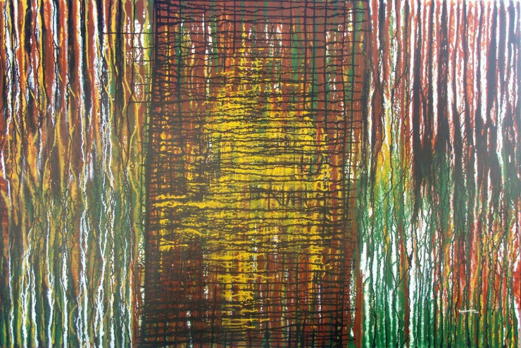 Mother Earth (ART-17763-116323) - Handpainted Art Painting - 72in X 48in
