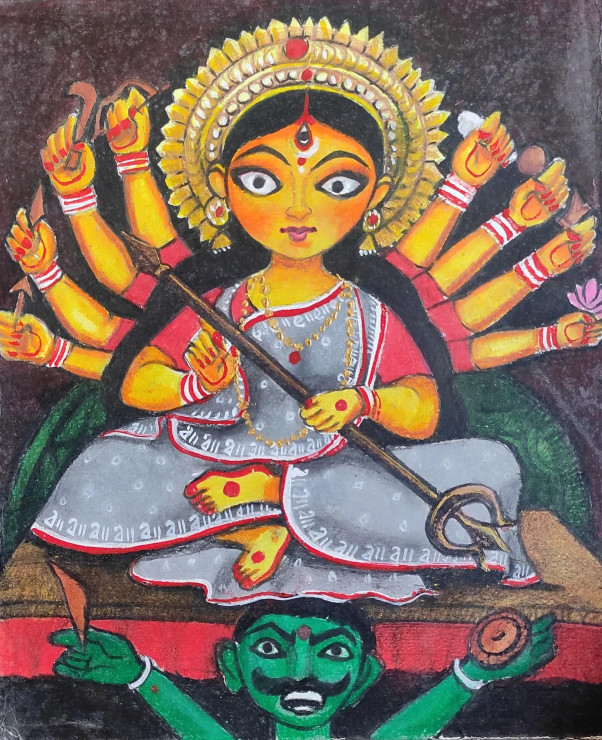 Dirga (ART-7901-116784) - Handpainted Art Painting - 9in X 11in