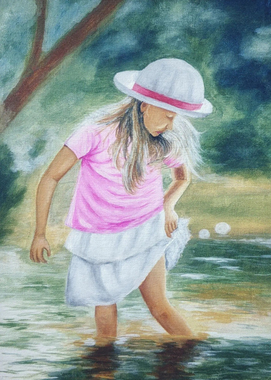 Summer Whispers (PRT-16877-116610) - Canvas Art Print - 13in X 18in