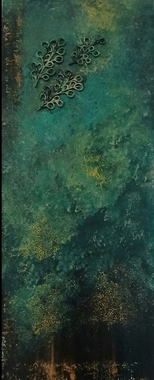 Antique (ART-17830-116912) - Handpainted Art Painting - 12in X 24in