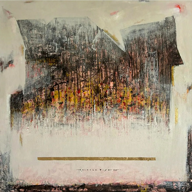 Silent Harmony (ART-8069-117156) - Handpainted Art Painting - 36in X 36in