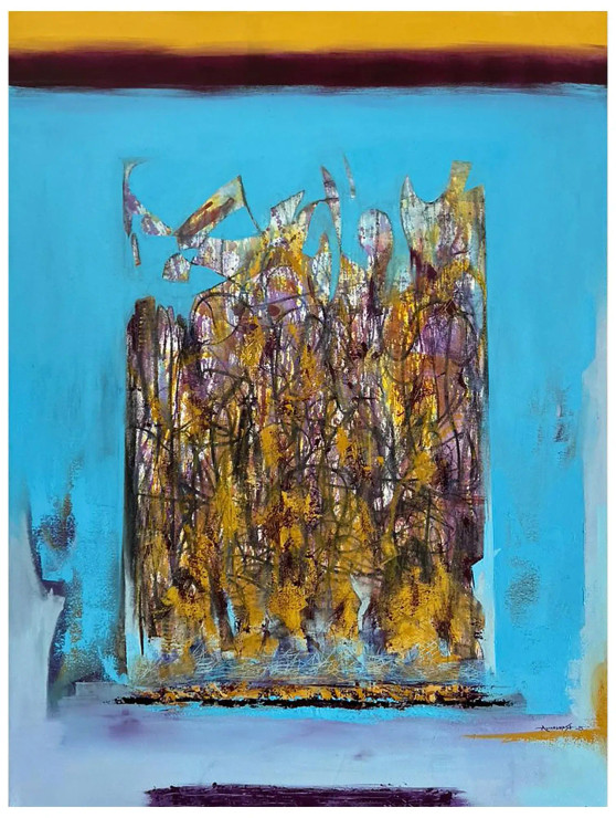 Gradations (ART-8069-117153) - Handpainted Art Painting - 36in X 48in