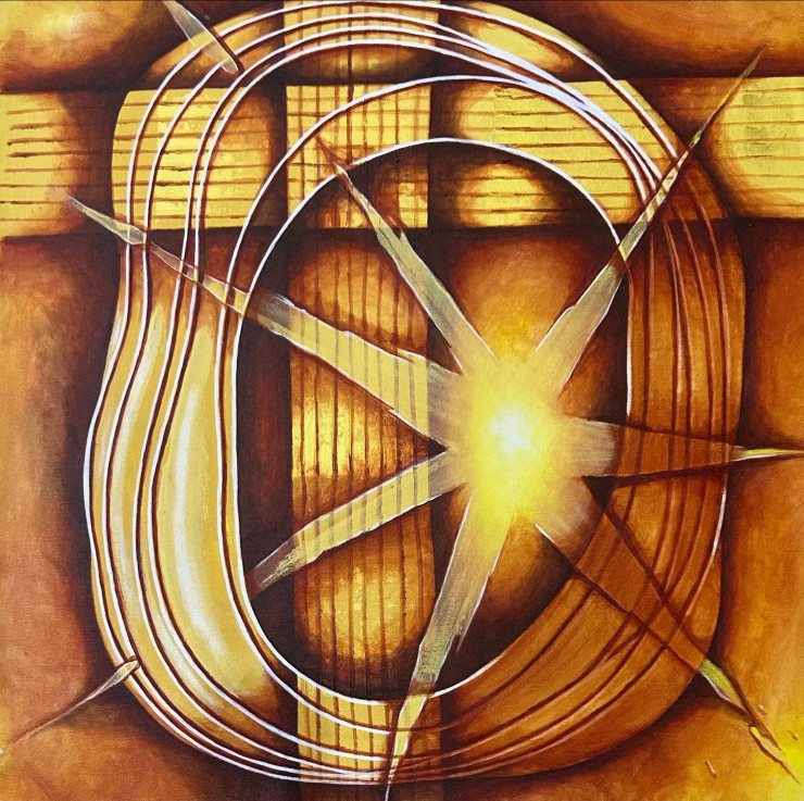 LOVE (ART-8691-117178) - Handpainted Art Painting - 27in X 27in