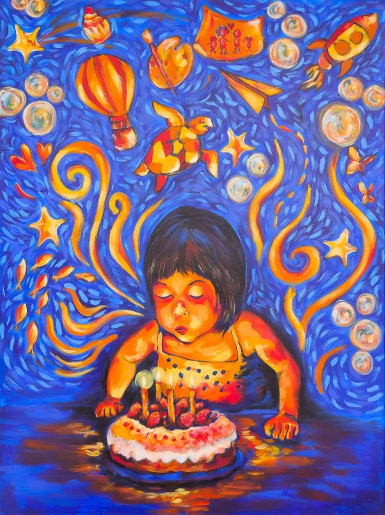 Make A Wish (PRT-16516-116993) - Canvas Art Print - 36in X 48in