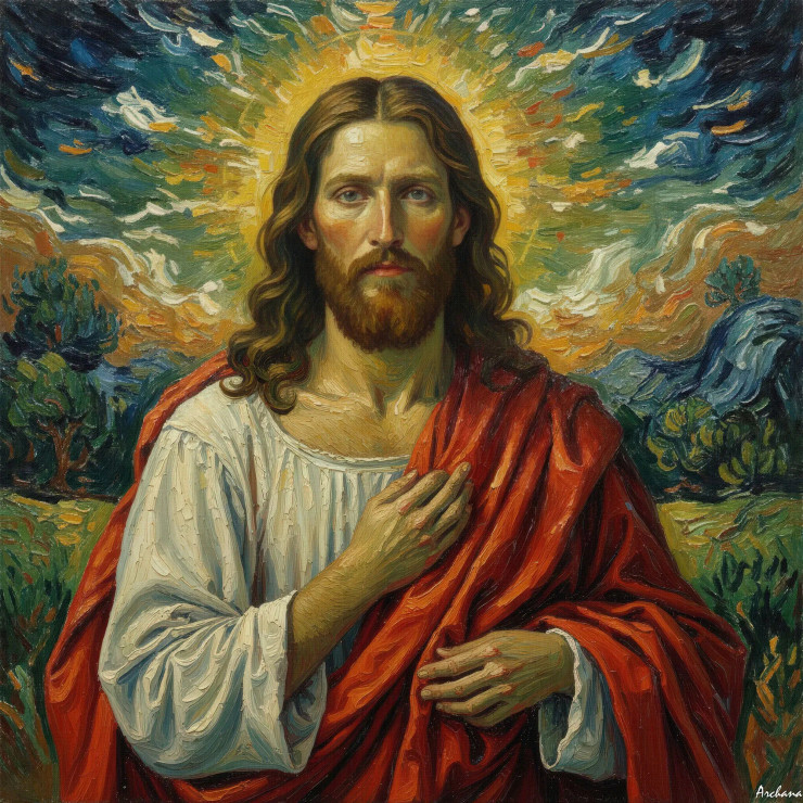 Let There Be Light (PRT-15697-117244) - Canvas Art Print - 60in X 60in