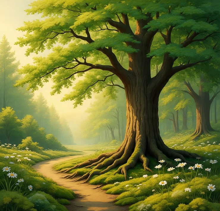 Nature Art (PRT-16612-117417) - Canvas Art Print - 24in X 24in