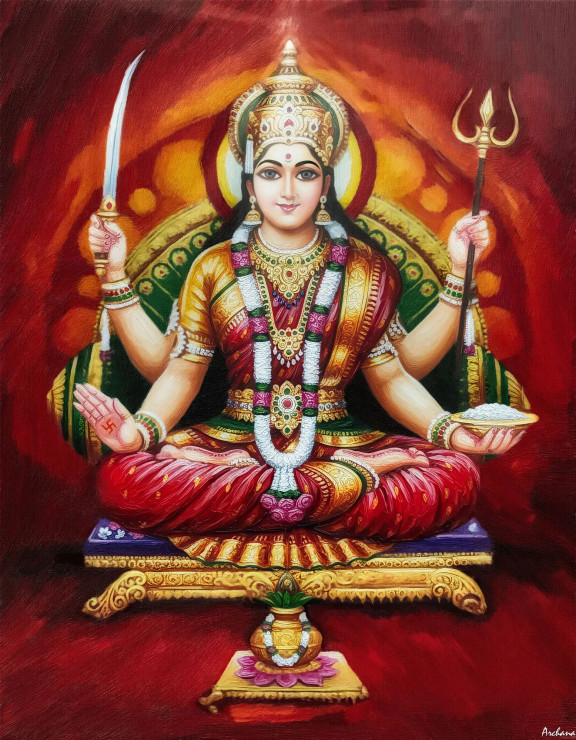 Eternal Mother (PRT-15697-117508) - Canvas Art Print - 28in X 36in