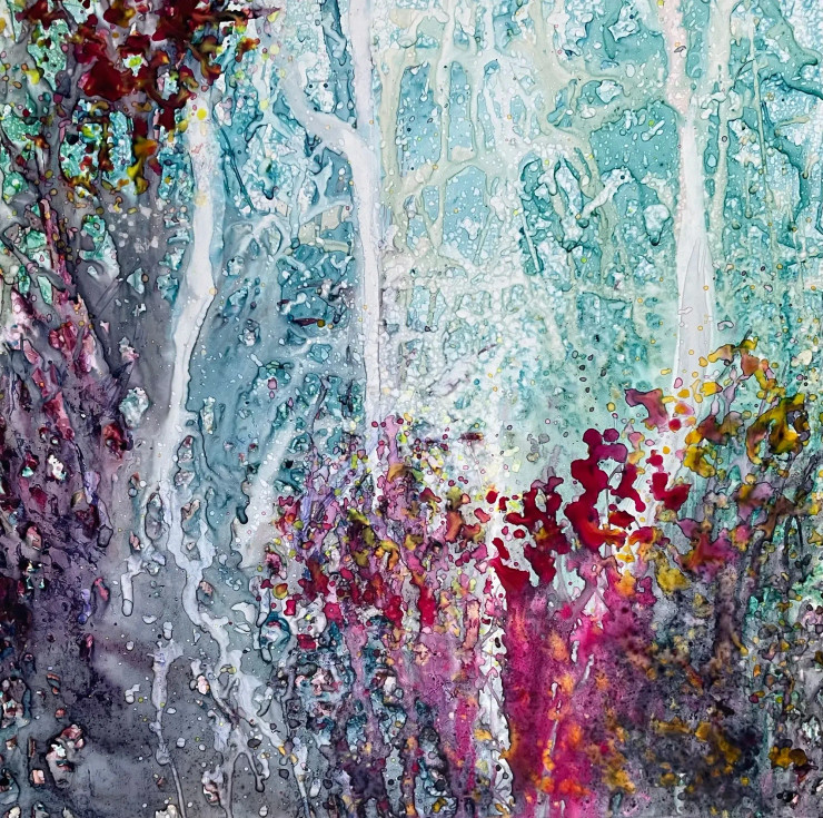 Colors In A Rainforest (PRT-8841-117459) - Canvas Art Print - 24in X 24in