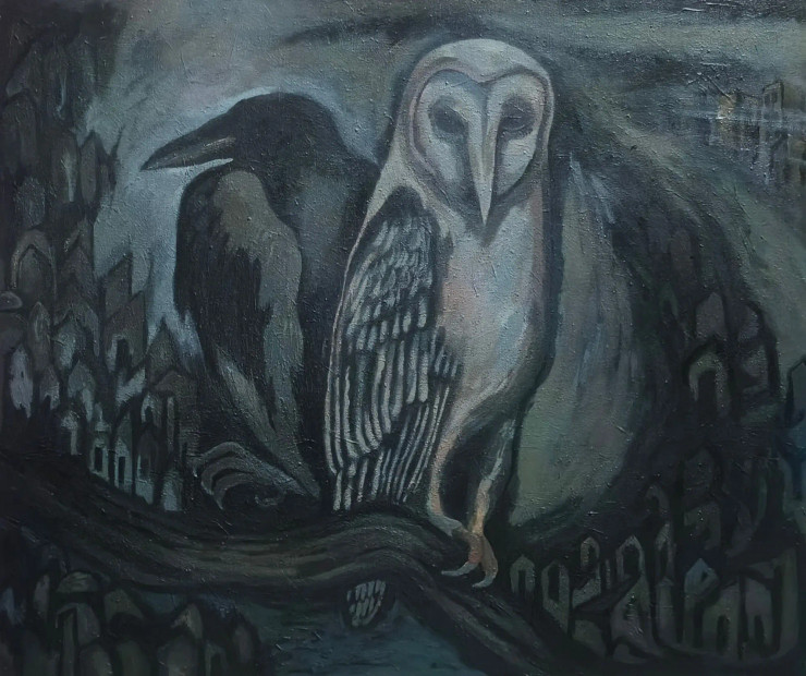 Untitled (ART-8812-117517) - Handpainted Art Painting - 36in X 30in