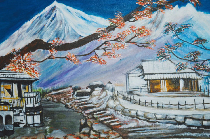 Harmony Of Seasons (ART-17719-117500) - Handpainted Art Painting - 24in X 36in