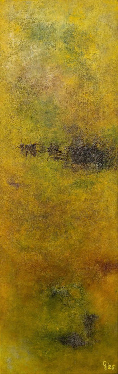 Untitled (ART-1286-117519) - Handpainted Art Painting - 12in X 36in