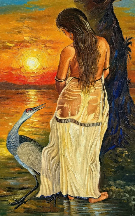 Molten Horizon (PRT-15697-117627) - Canvas Art Print - 37in X 60in