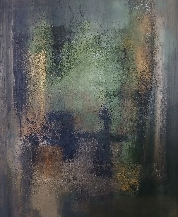 Mixed Media Wabi Sabi (ART-17830-117767) - Handpainted Art Painting - 18in X 24in
