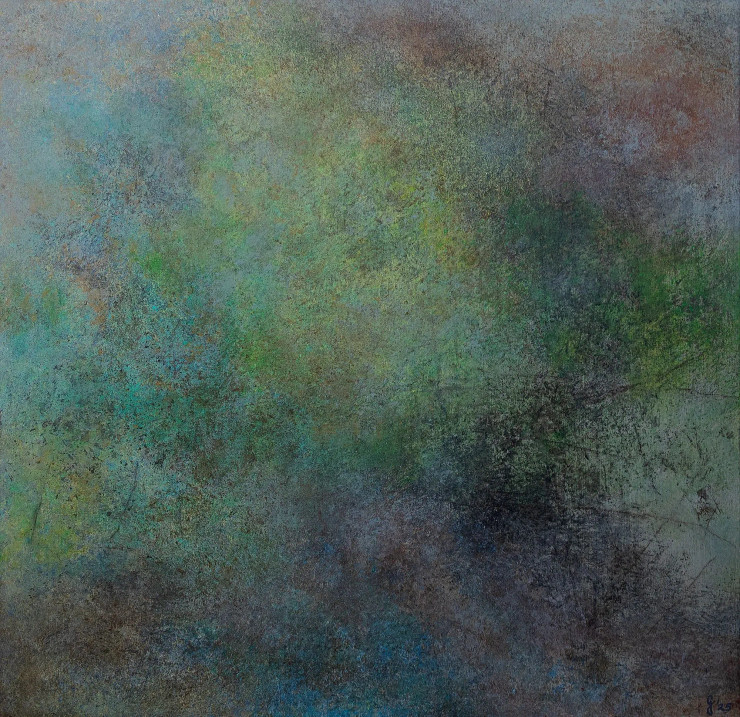 Nature Rhythm (ART-1286-117862) - Handpainted Art Painting - 36in X 36in
