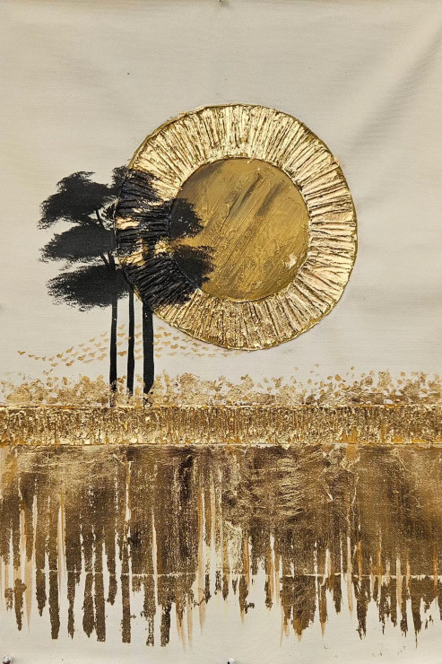 Abstract Painting (ART-6706-117935) - Handpainted Art Painting - 18in X 24in
