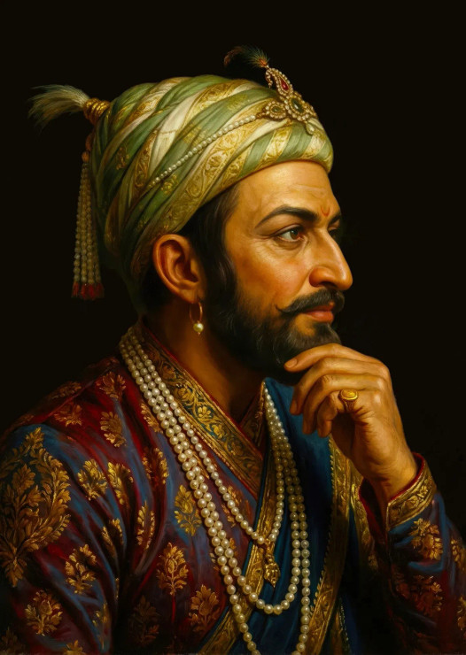 Lion Of Maharashtra (PRT-15697-118113) - Canvas Art Print - 43in X 60in