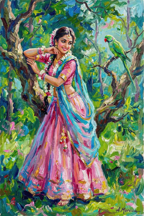 Secret Whisper (PRT-15697-118595) - Canvas Art Print - 40in X 60in