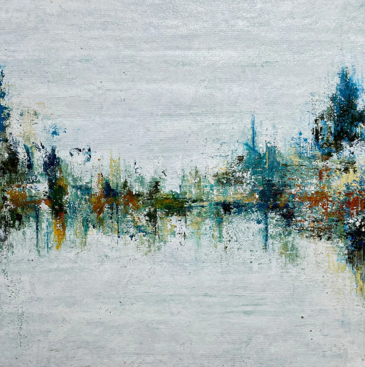 Axis Of Quiet (ART-8156-118936) - Handpainted Art Painting - 20in X 20in