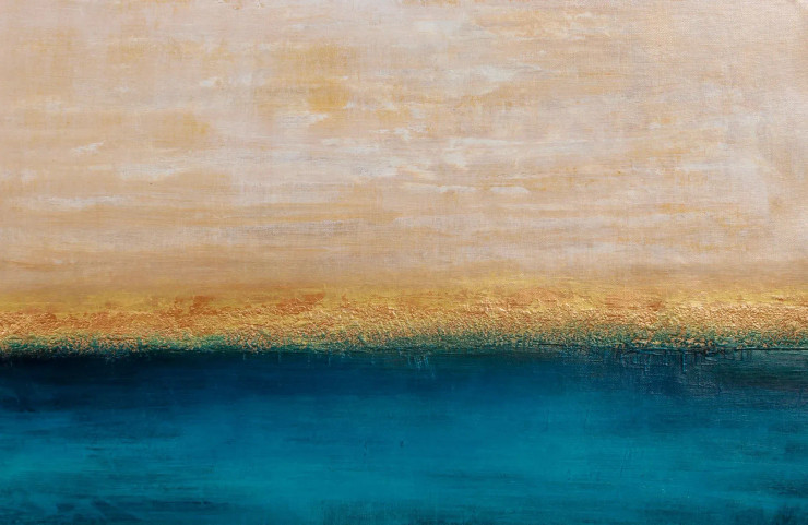 Where Light Meets Water (ART-8156-119025) - Handpainted Art Painting - 40in X 60in