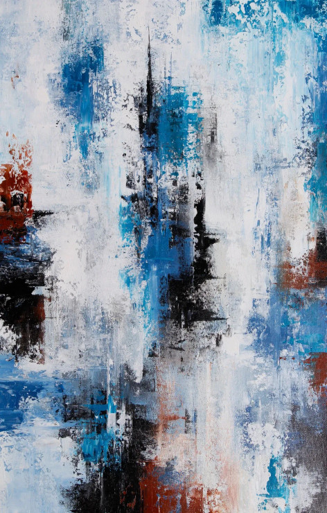 Silent Flow (ART-8156-119031) - Handpainted Art Painting - 40in X 60in