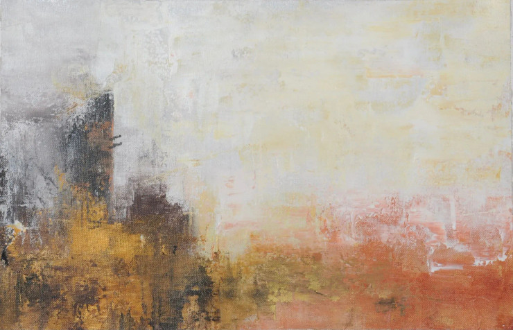 Golden Hush (ART-8156-119049) - Handpainted Art Painting - 40in X 60in