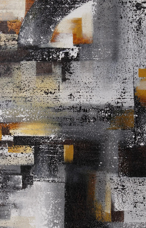 Textured City (ART-8156-119021) - Handpainted Art Painting - 40in X 60in