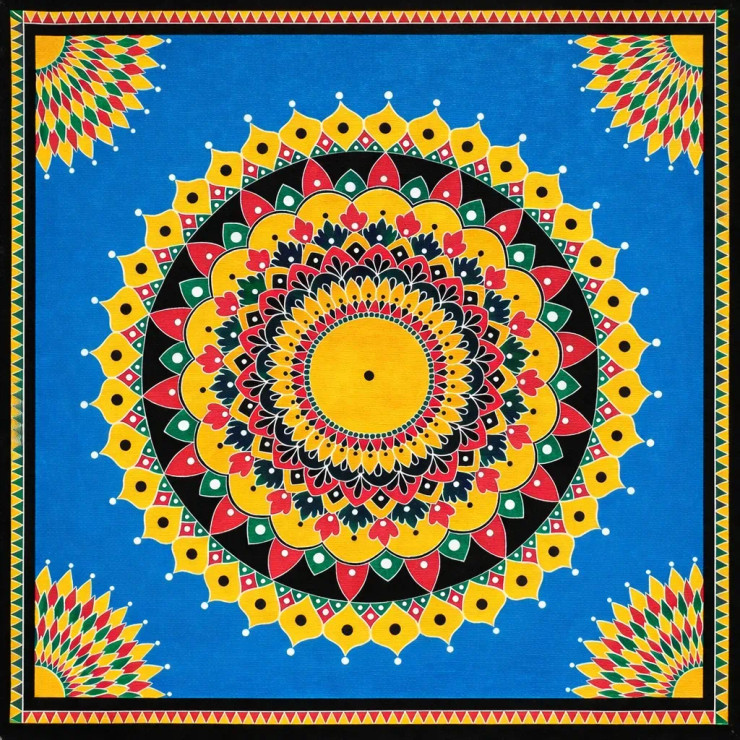 Mandala (ART-17697-119155) - Handpainted Art Painting - 24in X 24in