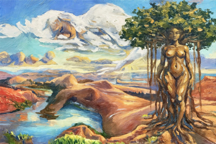 Soul Of The Living Landscape (PRT-15697-119199) - Canvas Art Print - 60in X 40in