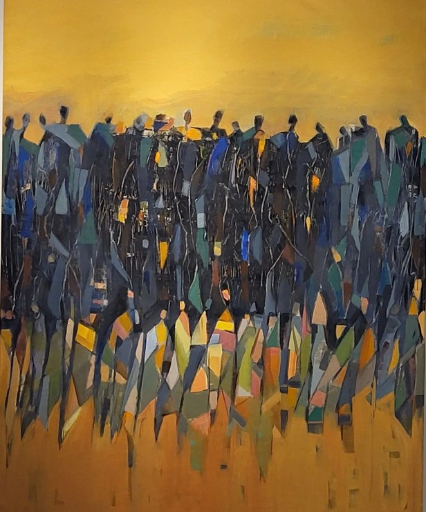Transformation (ART-5187-119560) - Handpainted Art Painting - 48in X 60in