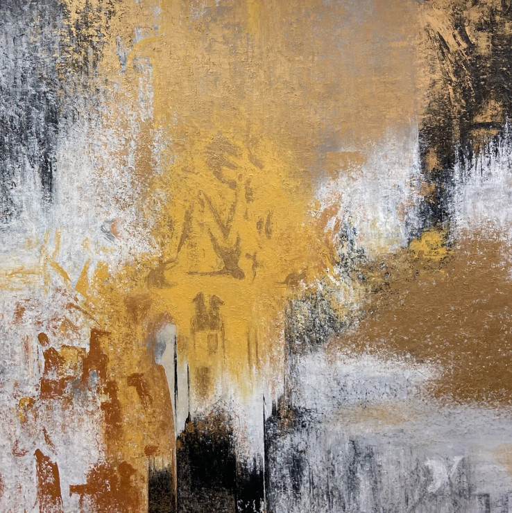 Golden Silence (PRT-8156-120208) - Canvas Art Print - 36in X 36in