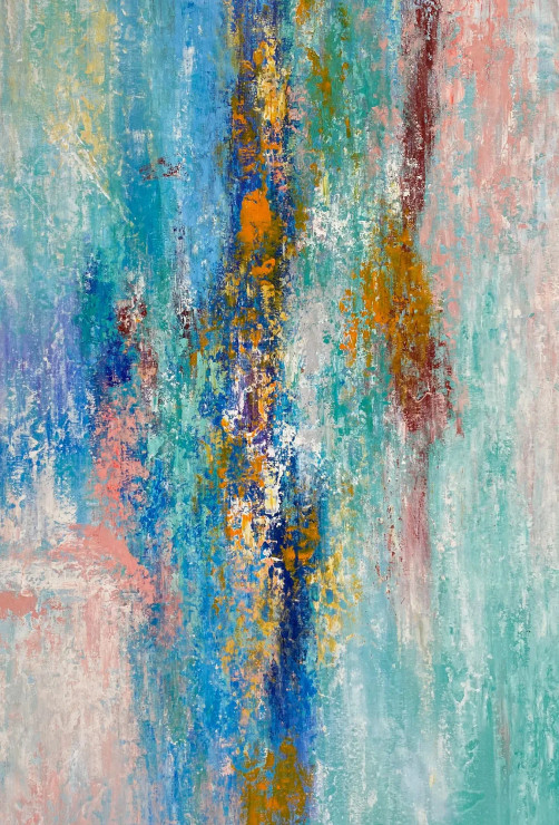 Blue That Breathes. (PRT-8156-120132) - Canvas Art Print - 28in X 42in