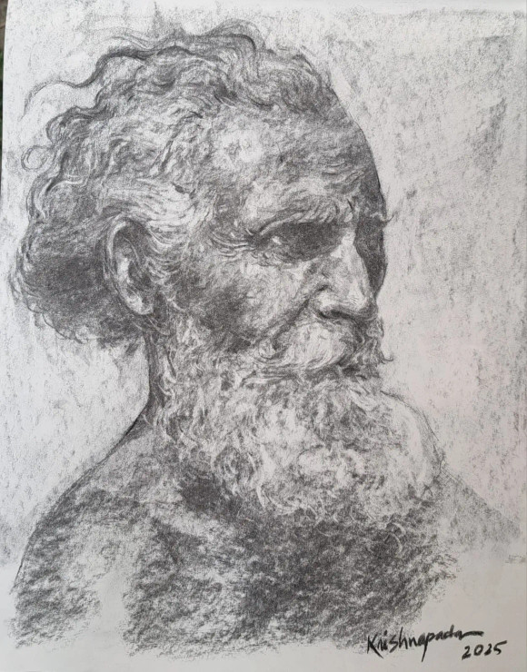 Beauty Of Old Man (PRT-18009-120349) - Canvas Art Print - 19in X 24in