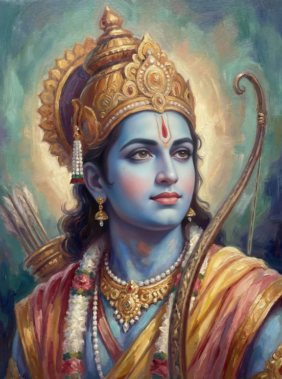 The Gaze Of Dharma (PRT-15697-120127) - Canvas Art Print - 45in X 60in