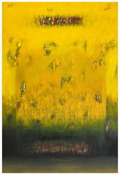 Threshold Of Silence (ART-8069-120163) - Handpainted Art Painting - 48in X 72in