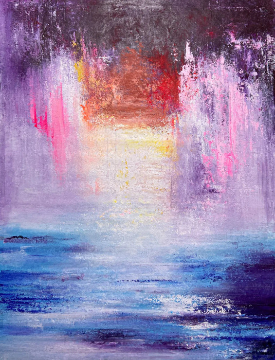Pastel Glow (PRT-8156-120130) - Canvas Art Print - 27in X 36in
