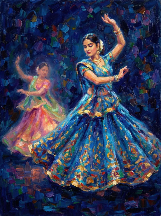Rhythms In Broken Color (PRT-15697-120446) - Canvas Art Print - 45in X 60in