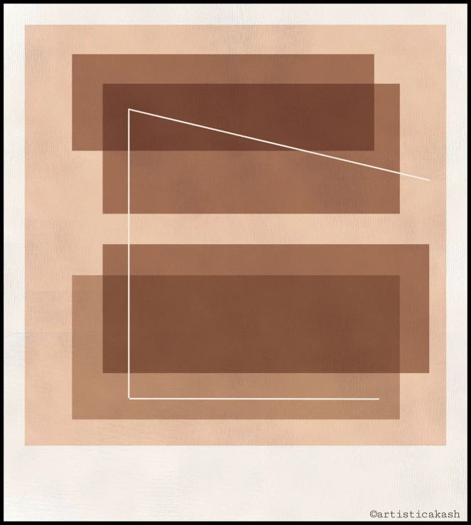 The Attractor - Geometric Pattern Art (PRT-7990-117965) - Canvas Art Print - 22in X 24in