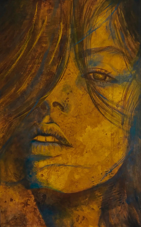 A Classic Tale (ART-8038-120684) - Handpainted Art Painting - 30in X 48in