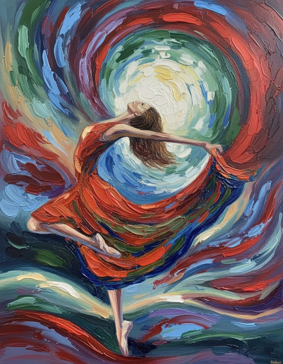 The Rhythm Of Light (PRT-15697-120825) - Canvas Art Print - 47in X 60in