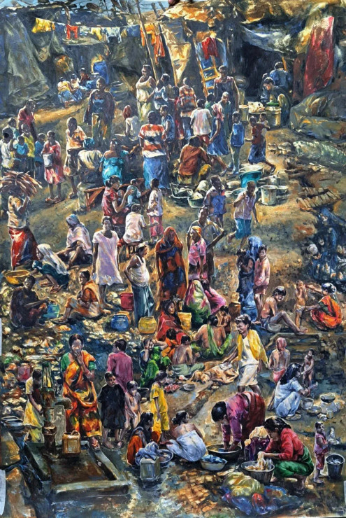 Landscape (ART-18009-120800) - Handpainted Art Painting - 30in X 44in