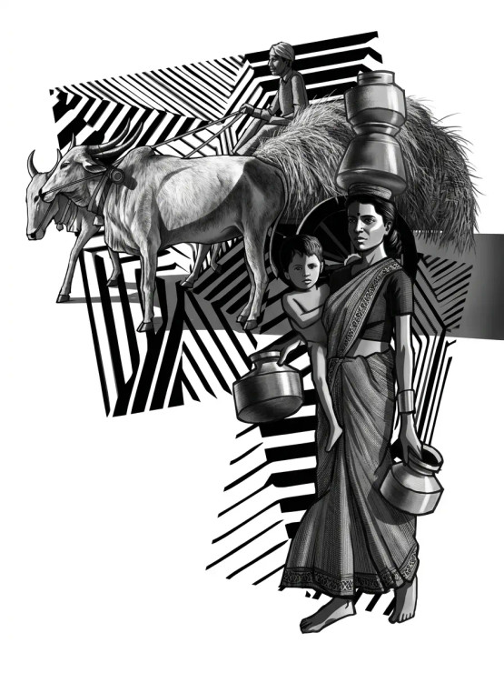 The Rhythmic Continuum (PRT-18374-120998) - Canvas Art Print - 22in X 30in