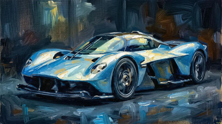 Midnight Velocity (PRT-15697-121286) - Canvas Art Print - 60in X 33in