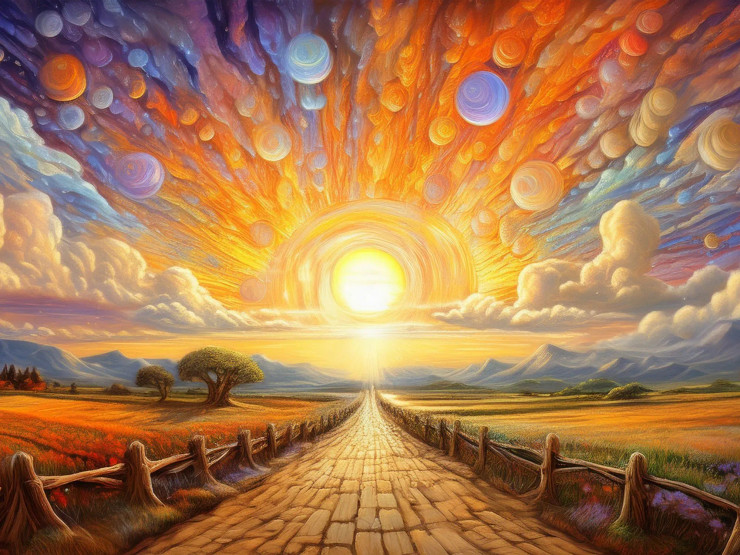 Path Of Silent Journey (PRT-17594-121115) - Canvas Art Print - 30in X 22in