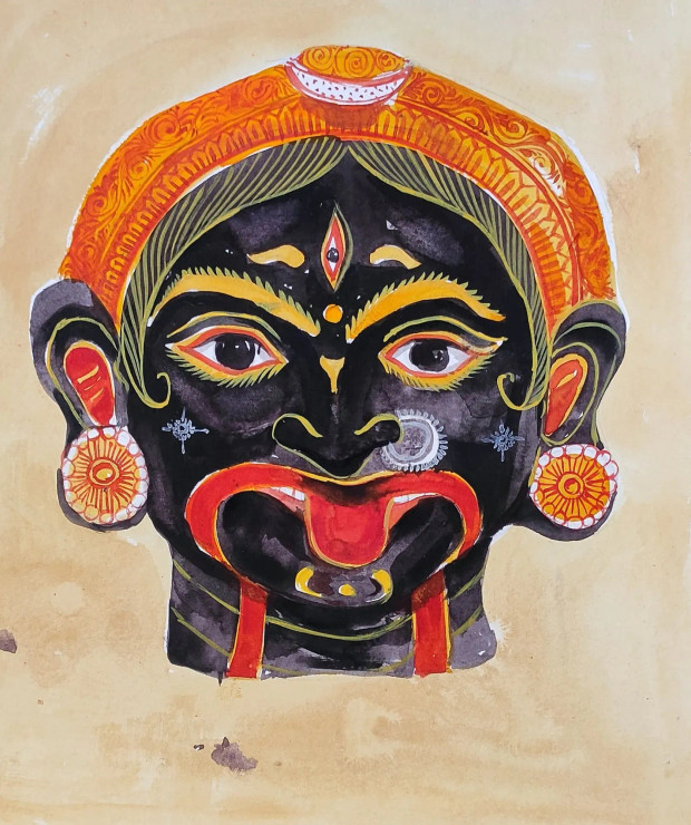 Ma Kali (PRT-7901-121070) - Canvas Art Print - 30in X 36in