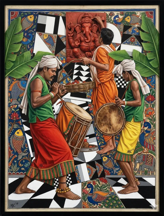 Rhythms Of The Divine Harvest (PRT-18374-121426) - Canvas Art Print - 23in X 30in