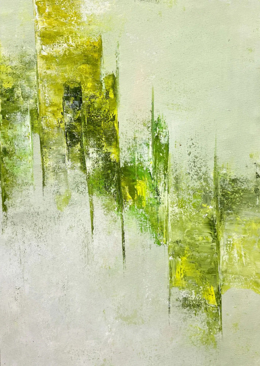 Abstract Forest Skyline (PRT-8156-121529) - Canvas Art Print - 17in X 24in